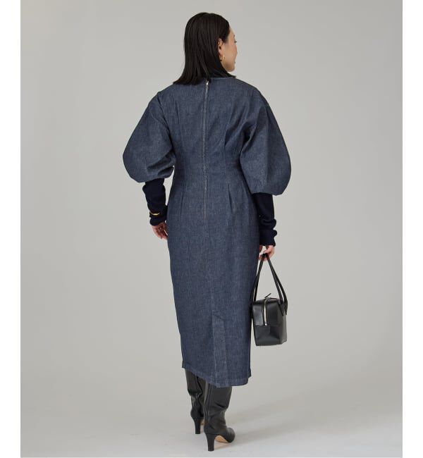 VERMEIL par iena「ストレッチデニムウエストシェイプワンピース」|ワンピース|