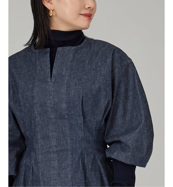 VERMEIL par iena「ストレッチデニムウエストシェイプワンピース」|ワンピース|