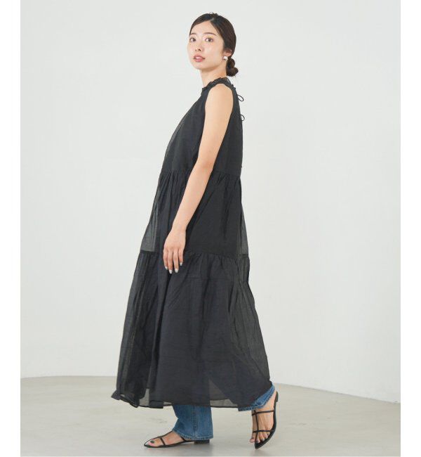 IENA「MARILYN MOON/マリリンムーン Sheer gather OP ワンピース」|ワンピース|