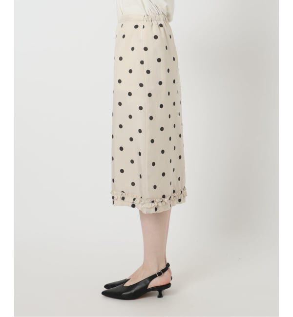SLOBE IENA「【Jeu de Coeurs & Pois】ドットスカート」|スカート|
