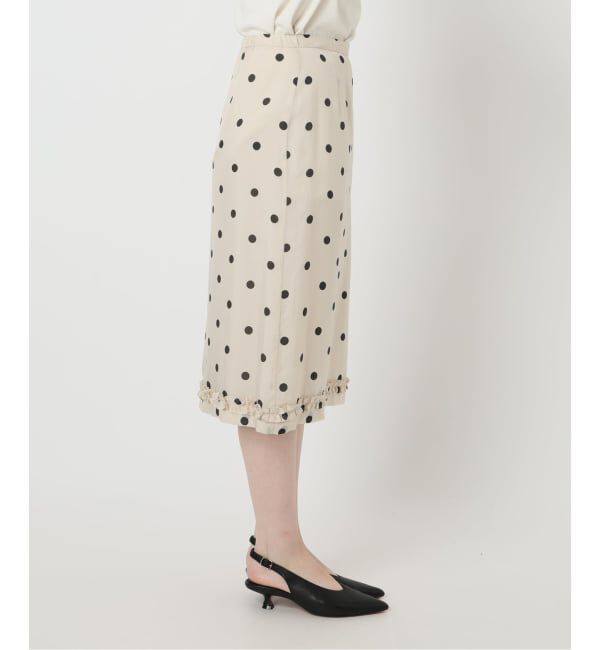 SLOBE IENA「【Jeu de Coeurs & Pois】ドットスカート」|スカート|