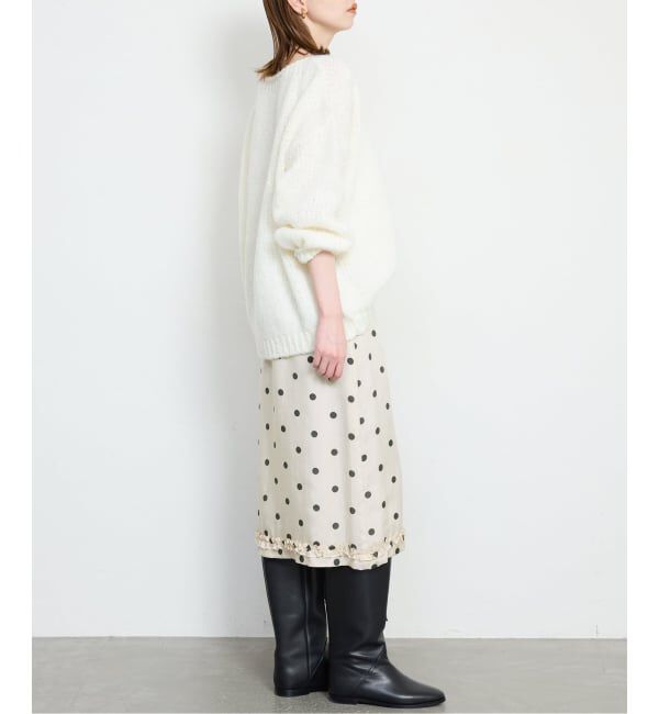 SLOBE IENA「【Jeu de Coeurs & Pois】ドットスカート」|スカート|