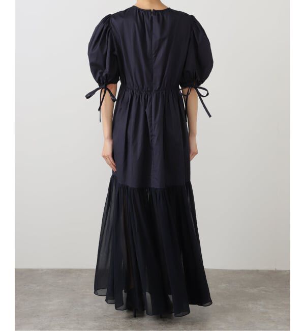 IENA LA BOUCLE「ULLA JOHNSON/ウラ ジョンソン collage short sleeve midi d PF250155」|ワンピース|