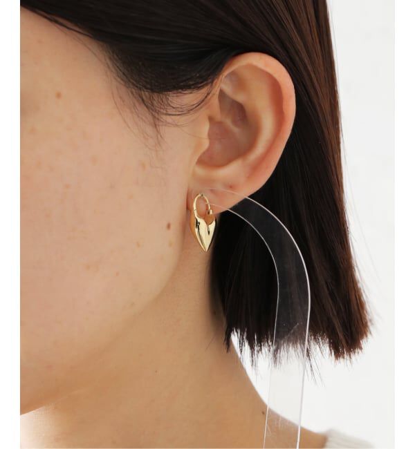 IENA LA BOUCLE「OTIUMBERG./オティウムバーグ Roscida ハートフープピアス  OEY24S-3097」|ピアス|