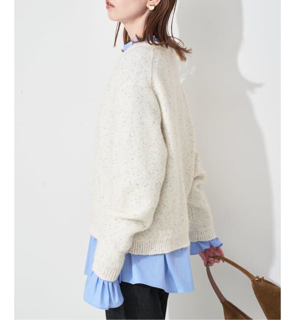 SLOBE IENA「《WEB限定/追加》スパンコールニット」|ニット・セーター|