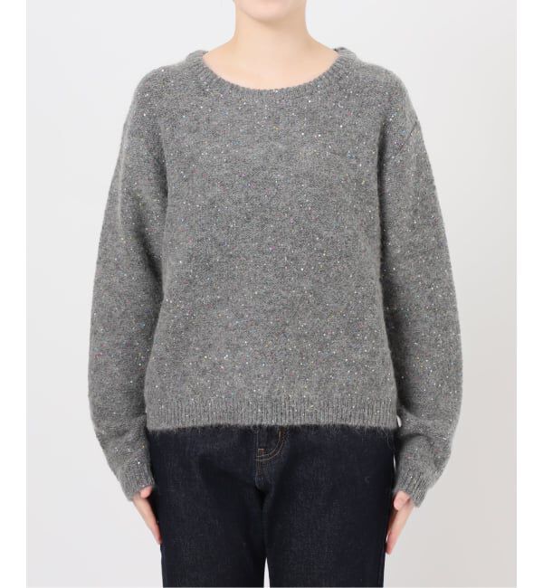 SLOBE IENA「《WEB限定/追加》スパンコールニット」|ニット・セーター|