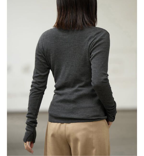 IENA LA BOUCLE「IENA LA BOUCLE ウールテレコカーディガン」|カーディガン|