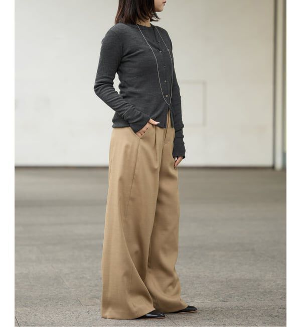 IENA LA BOUCLE「IENA LA BOUCLE ウールテレコカーディガン」|カーディガン|