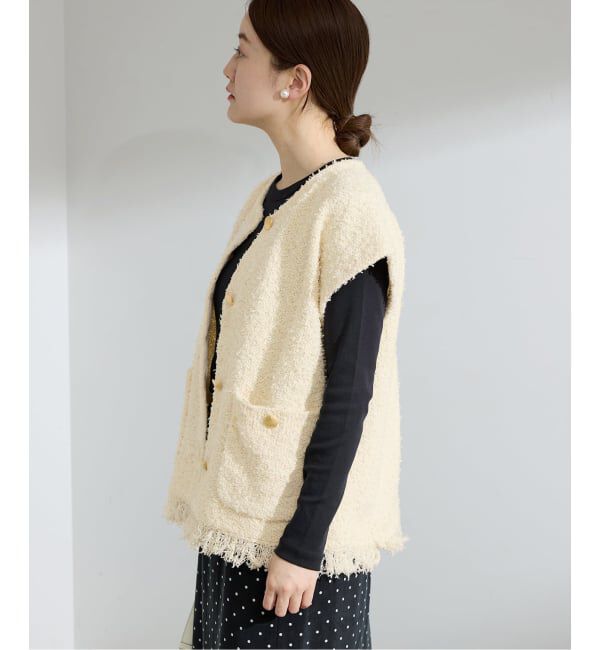 IENA「《予約》ミックスツイードベスト」|その他|