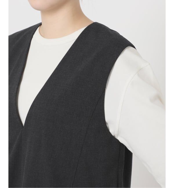 SLOBE IENA「《WEB限定/追加予約》TR Vネックジャンパースカート」|ワンピース|