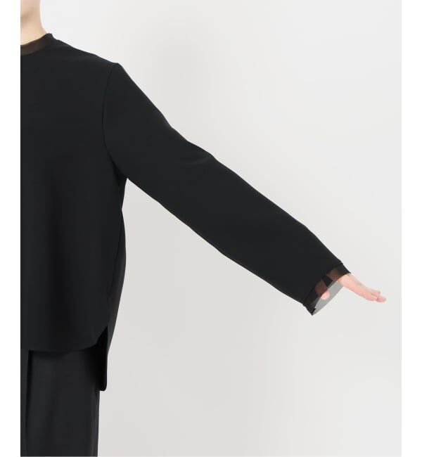 VERMEIL par iena「《予約》Minimal Double Cross ブラウス」|シャツ・ブラウス|