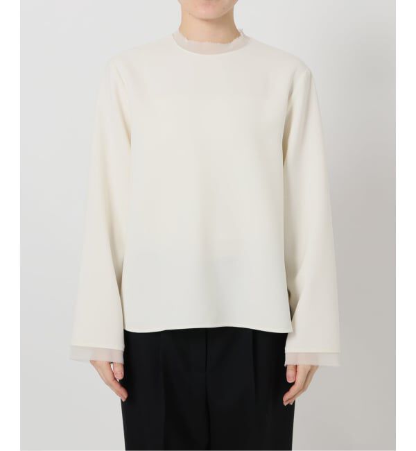 VERMEIL par iena「《予約》Minimal Double Cross ブラウス」|シャツ・ブラウス|