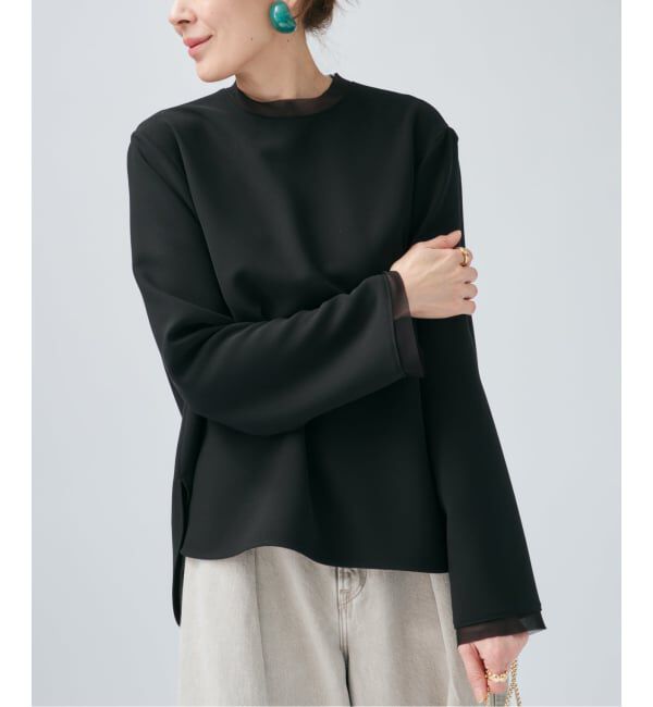 VERMEIL par iena「《予約》Minimal Double Cross ブラウス」|シャツ・ブラウス|