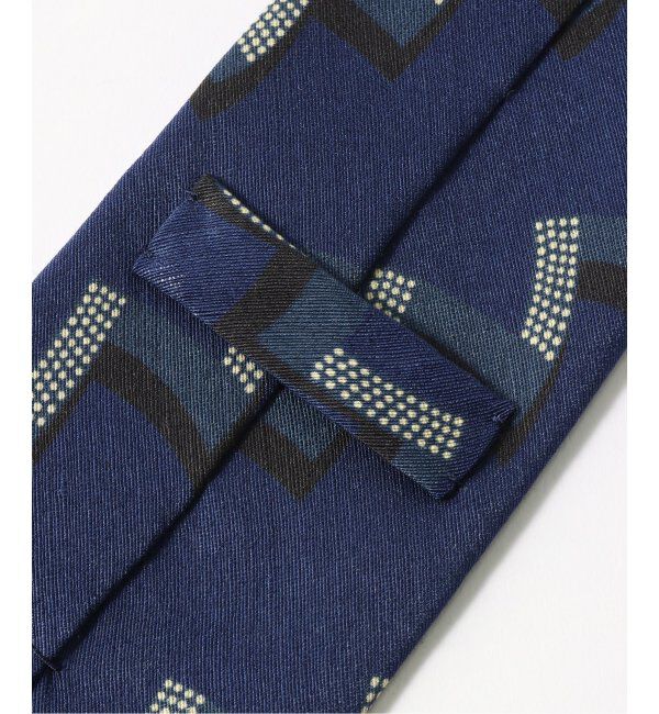 EDIFICE「【Holliday & Brown / ホリデー & ブラウン】S/Li ジグザグプリントタイ」|ネクタイ・蝶ネクタイ|