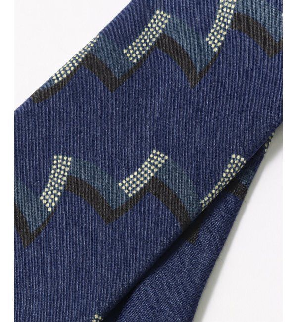 EDIFICE「【Holliday & Brown / ホリデー & ブラウン】S/Li ジグザグプリントタイ」|ネクタイ・蝶ネクタイ|