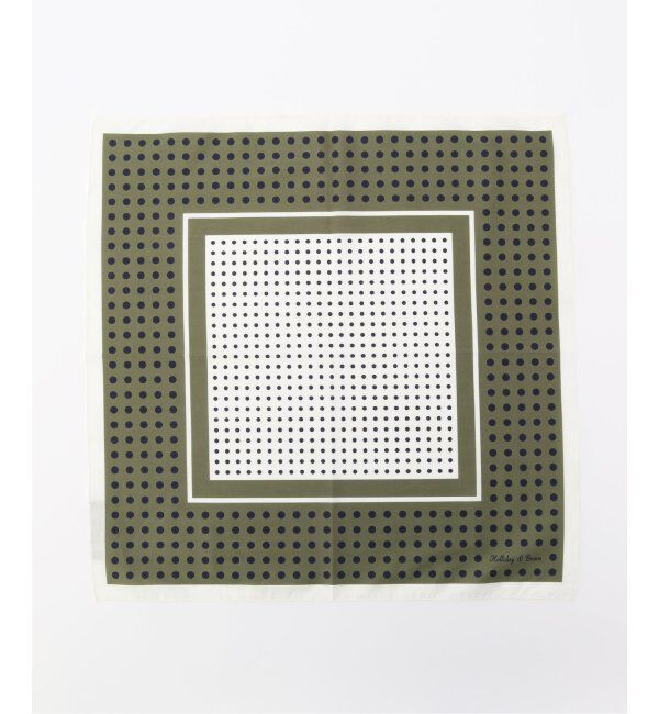 EDIFICE「Holliday & Brown (ホリデー & ブラウン) Dots Handkerchiefs A HBJ/44407」|バンダナ・スカーフ|