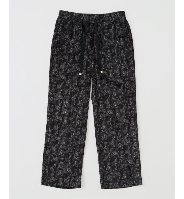 EDIFICE「COUTURE D&rsquo;ADAM (クチュール ド アダム) Paisley Velvet Dress Easy パンツ」|スラックス|ブラック A