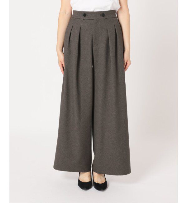 JOURNAL STANDARD relume「《追加4》ウォッシャブルサージストレッチタックワイドパンツ」|スラックス|