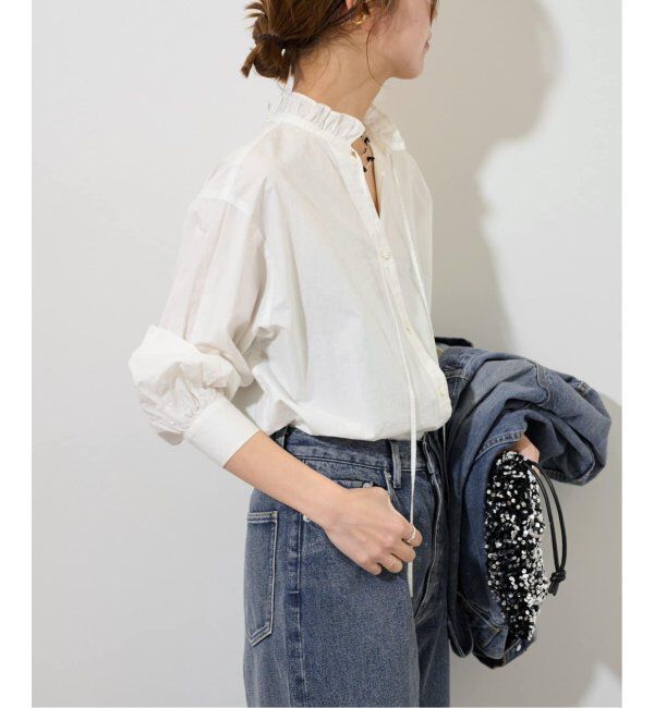 JOURNAL STANDARD relume「《追加8》ハイカウントコットンスタンドカラー2way」|シャツ・ブラウス|