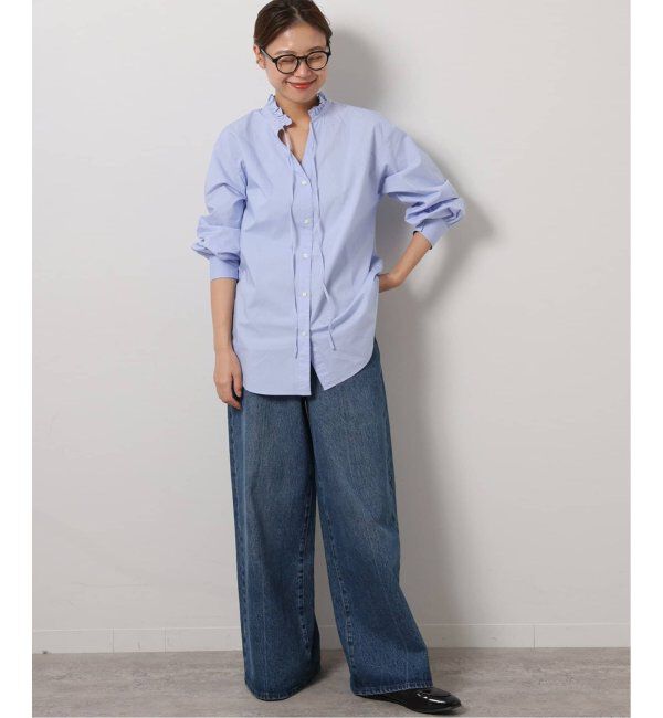 JOURNAL STANDARD relume「《追加8》ハイカウントコットンスタンドカラー2way」|シャツ・ブラウス|