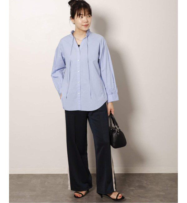 JOURNAL STANDARD relume「《追加8》ハイカウントコットンスタンドカラー2way」|シャツ・ブラウス|