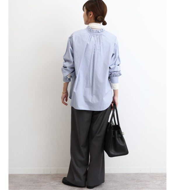 JOURNAL STANDARD relume「《追加8》ハイカウントコットンスタンドカラー2way」|シャツ・ブラウス|