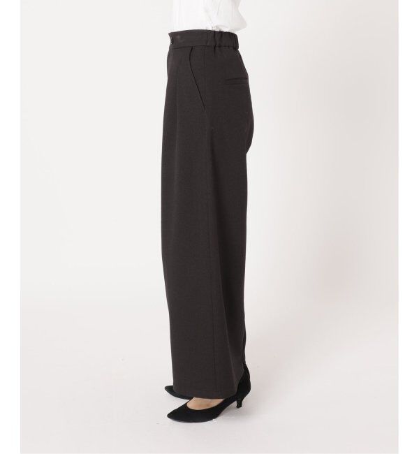 JOURNAL STANDARD relume「《追加5》ウォッシャブルサージストレッチタックワイドパンツ」|スラックス|