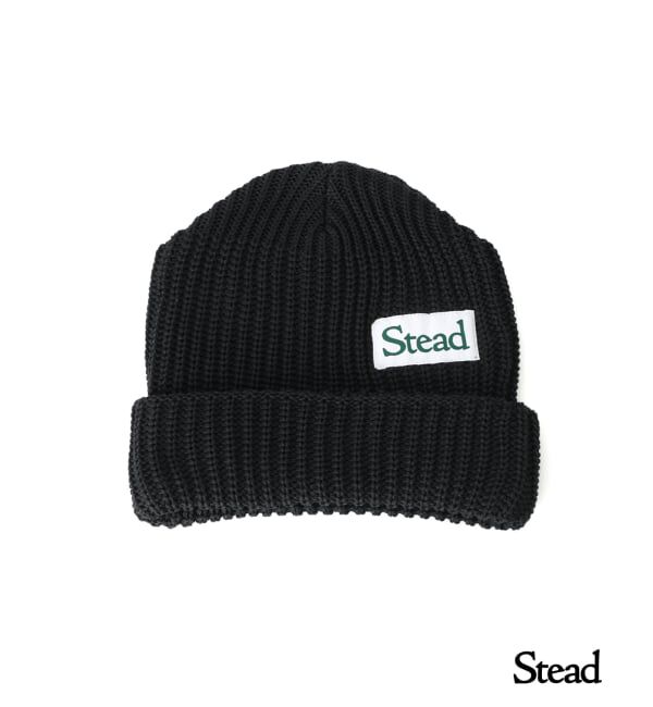 J.S.Homestead「Stead / ボリューム アップ ウォッチ キャップ」|ニット帽|ブラック
