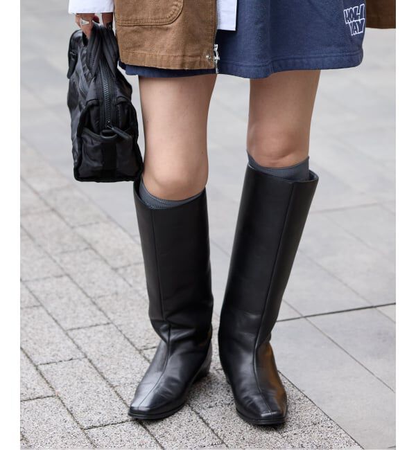 JOURNAL STANDARD「【GRAIN/グレイン】ポインテッド ツツガタロングブーツ」|ロングブーツ|