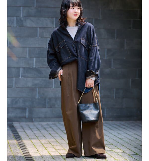 JOURNAL STANDARD relume「《追加予約》【LANCER/ランサー】デニムビッグシャツ」|シャツ・ブラウス|