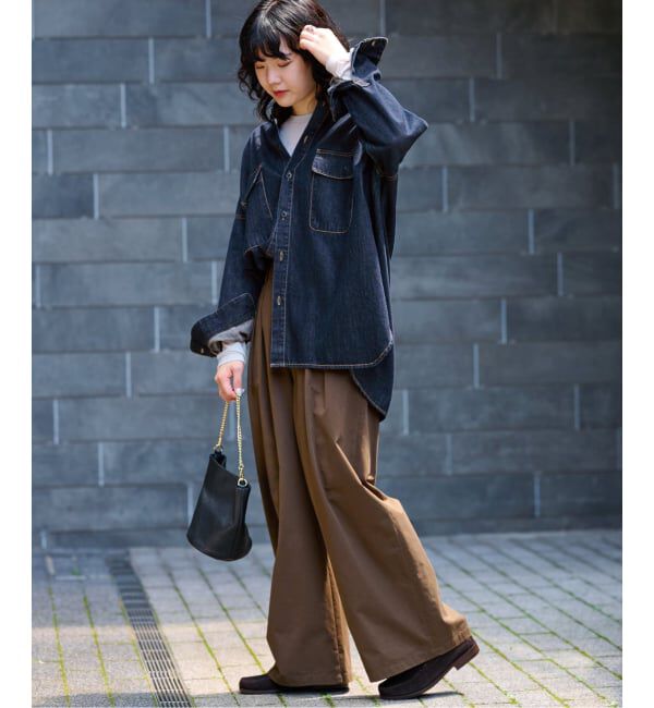 JOURNAL STANDARD relume「《追加予約》【LANCER/ランサー】デニムビッグシャツ」|シャツ・ブラウス|