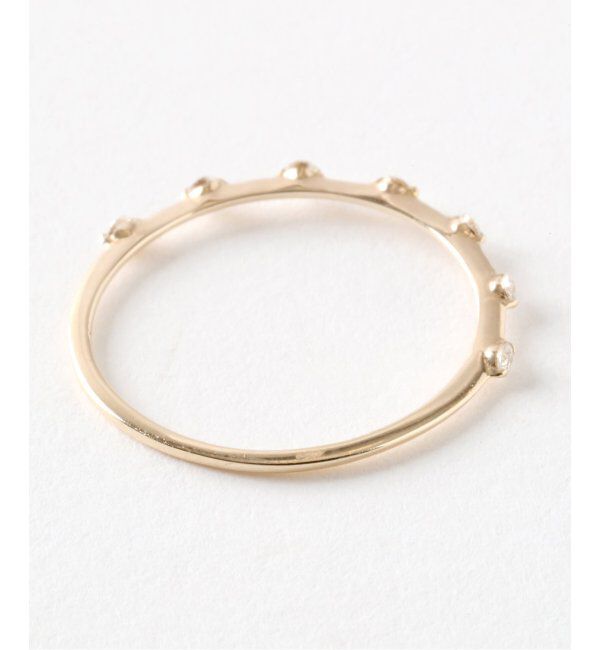 Lilas by Spick&Span「7ピースダイヤステーションリング K10」|リング|