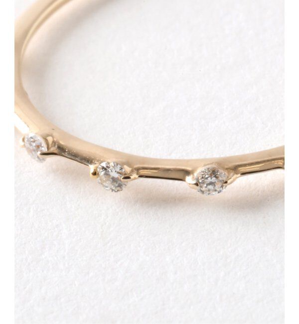 Lilas by Spick&Span「7ピースダイヤステーションリング K10」|リング|