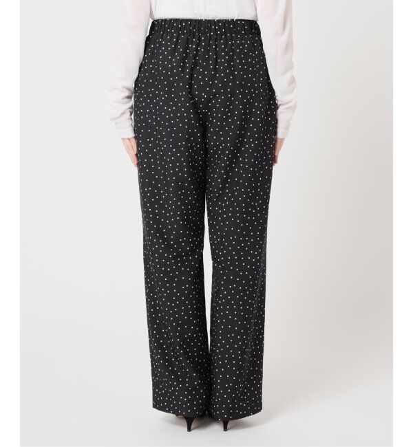 Spick and Span「《WEB限定》ドットプリントイージーストレートパンツ」|スラックス|