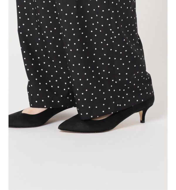 Spick and Span「《WEB限定》ドットプリントイージーストレートパンツ」|スラックス|