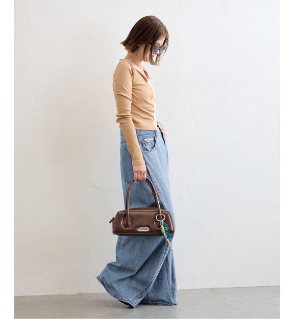 U by SPICK&SPAN「《追加》フローストルーズバレルレッグデニム」|デニム|