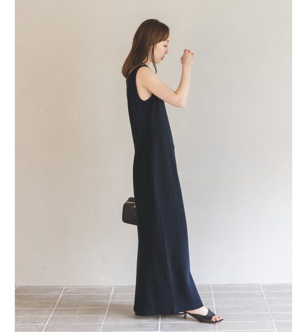 NOBLE「【NOBLE&times;L'AUBE BLANC】ミラノリブジャージワンピース」|ワンピース|