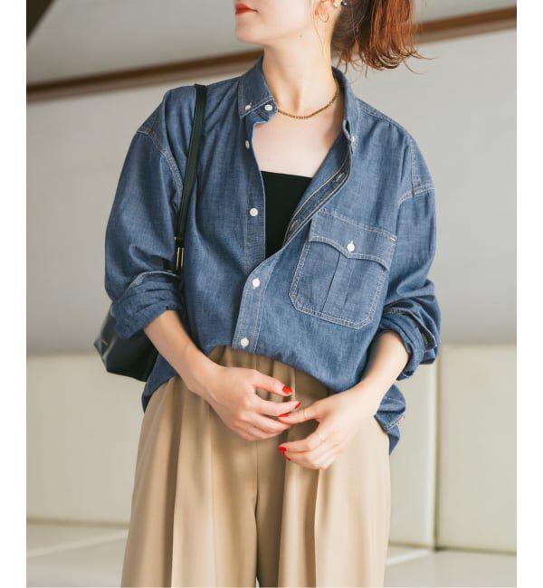 Spick and Span「Levi&rsquo;s/リーバイス 別注SMU LS ZANDT CROPPED SHIRT」|シャツ・ブラウス|