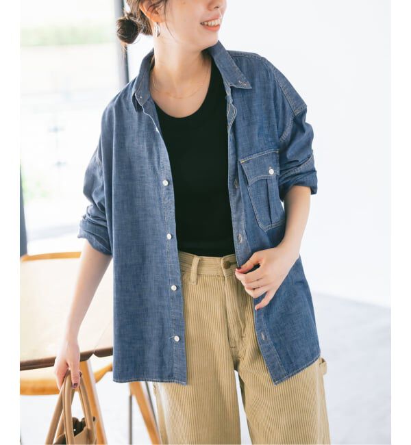 Spick and Span「Levi&rsquo;s/リーバイス 別注SMU LS ZANDT CROPPED SHIRT」|シャツ・ブラウス|