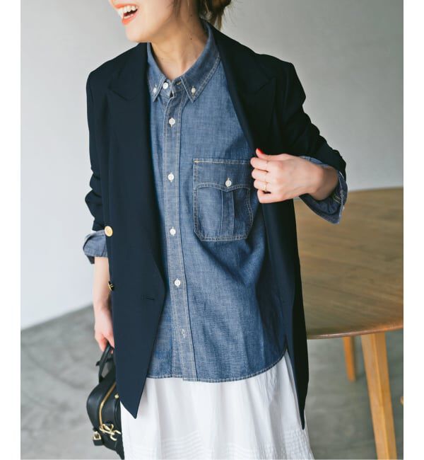 Spick and Span「Levi&rsquo;s/リーバイス 別注SMU LS ZANDT CROPPED SHIRT」|シャツ・ブラウス|