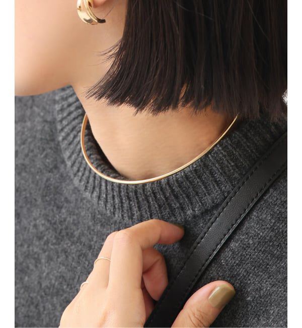 Lilas by Spick&Span「2.5パイプCガタチョーカー K10」|ネックレス|