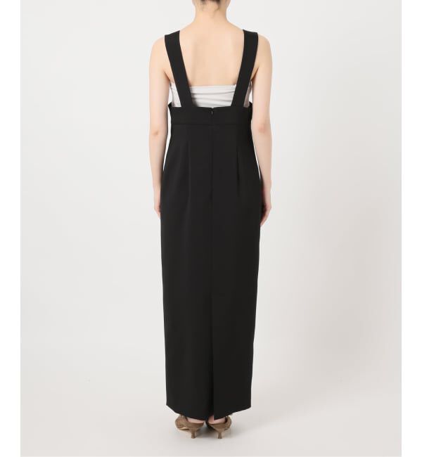 NOBLE「《26SS先行予約》ラフィネダブルクロスソフトスクエアワンピース」|ワンピース|