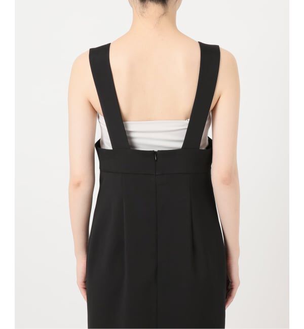 NOBLE「《26SS先行予約》ラフィネダブルクロスソフトスクエアワンピース」|ワンピース|