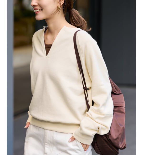 FRAMeWORK「≪予約≫Butter Terry キーネックスウェット」|スウェット・ジャージ|