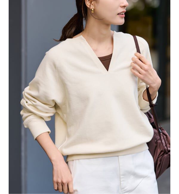 FRAMeWORK「≪予約≫Butter Terry キーネックスウェット」|スウェット・ジャージ|イエロー B