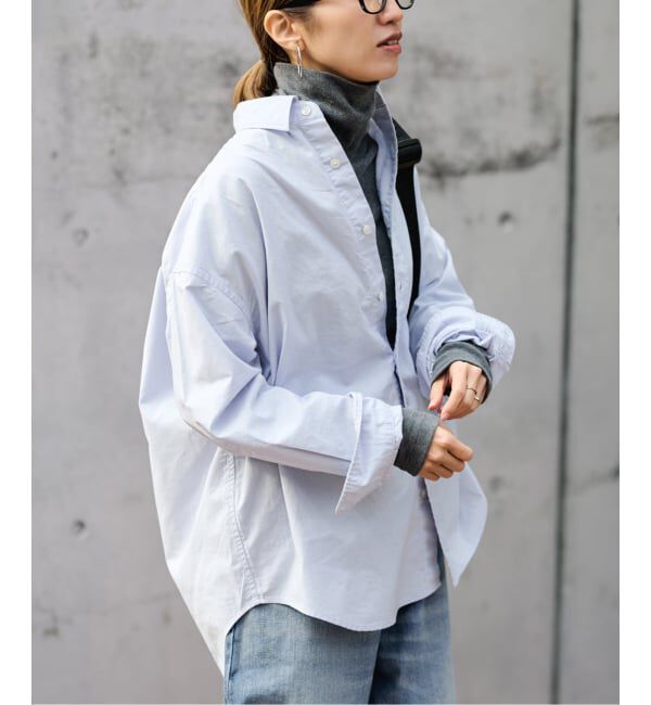 FRAMeWORK「≪追加予約≫コットンレギュラーカラーシャツ」|シャツ・ブラウス|サックスブルー B