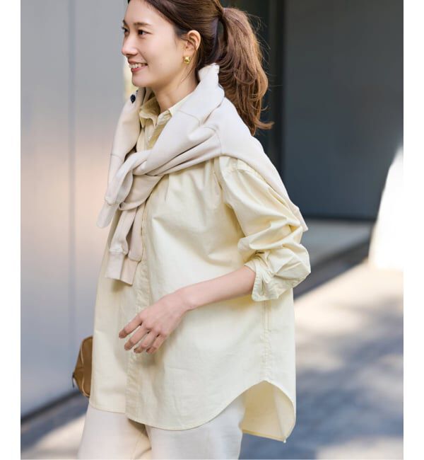 FRAMeWORK「≪追加予約≫コットンレギュラーカラーシャツ」|シャツ・ブラウス|イエロー B