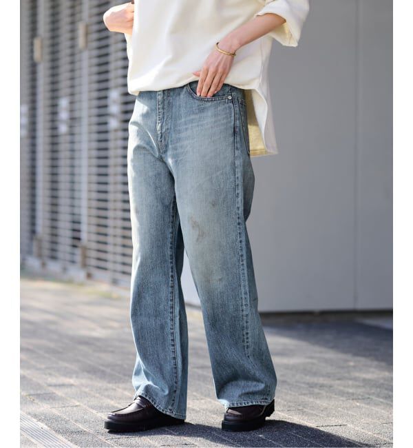 FRAMeWORK「≪予約≫DENIM DELIGHT DAYS/デニムデライトデイズ セルウィッチデニムワイドジーンズ」|デニム|
