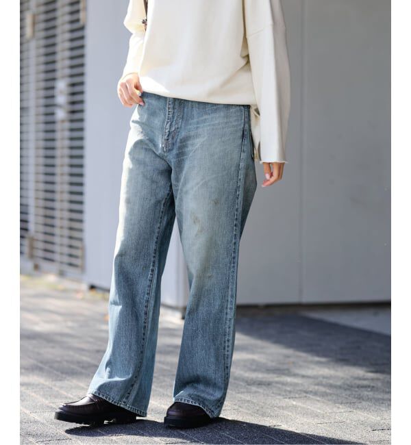 FRAMeWORK「≪予約≫DENIM DELIGHT DAYS/デニムデライトデイズ セルウィッチデニムワイドジーンズ」|デニム|