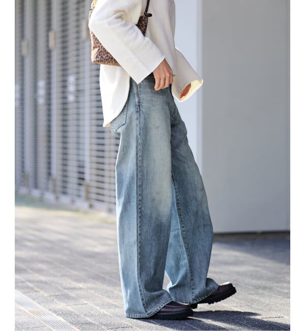 FRAMeWORK「≪予約≫DENIM DELIGHT DAYS/デニムデライトデイズ セルウィッチデニムワイドジーンズ」|デニム|